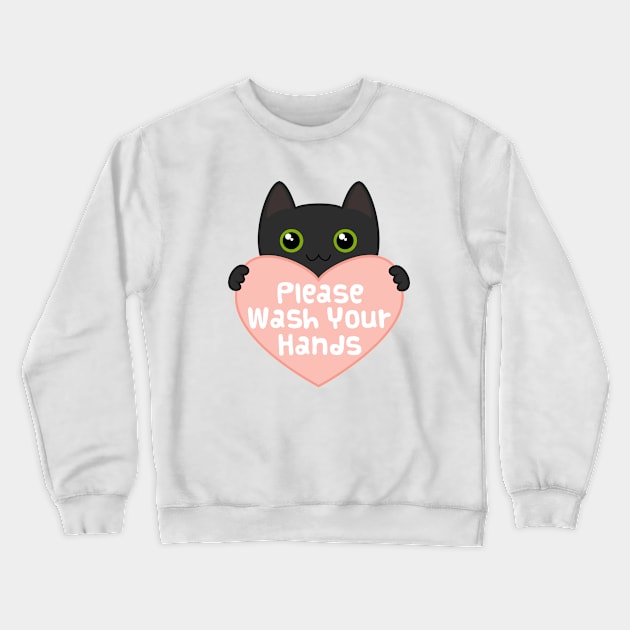 Wash your hands! Crewneck Sweatshirt by Megan Noble